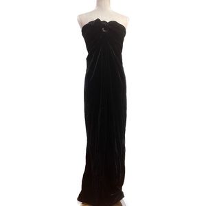 Tadashi Black Strapless Formal Dress